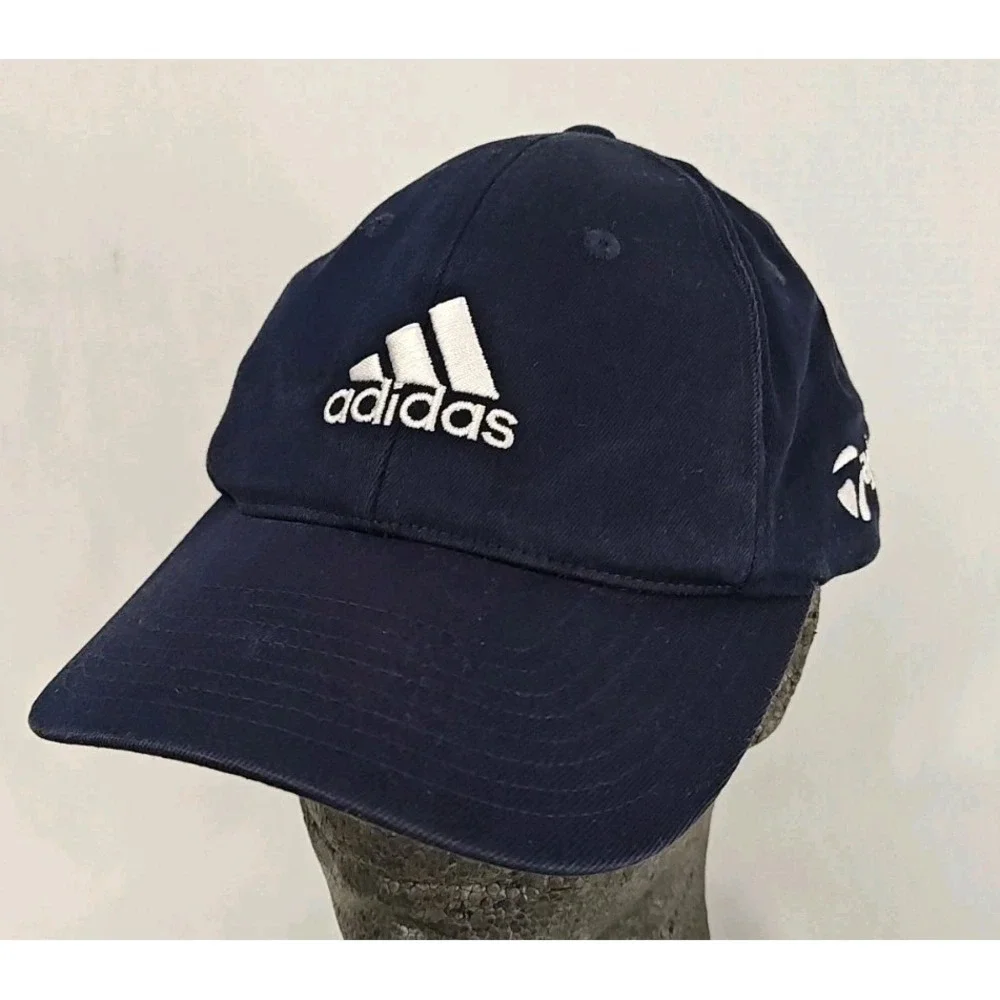 Adidas x‎ TaylorMade Mens Flex Fit Tour R7 Fitted Golf Hat Cap S/M Blue Golfing